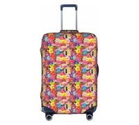 GUOLGP Housse de protection lavable avec fermeture éclair dissimulée Motif café et donuts, blanc, S