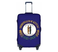 GUOLGP Housse de protection lavable avec fermeture éclair dissimulée Motif drapeau de l'État du Kentucky, blanc, S