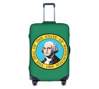 GUOLGP Housse de protection lavable avec fermeture éclair dissimulée Motif drapeau Washington, blanc, XL