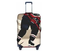 GUOLGP Housse de protection lavable avec fermeture éclair dissimulée, motif sports de hockey, blanc, XL