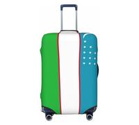GUOLGP Housse de valise universelle avec drapeau de la République d'Ouzbékistan, élastique, lavable, double face, Noir , S