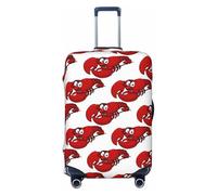 GUOLGP Housse de valise universelle avec imprimé homard rouge - Housse élastique lavable double face, Noir , S