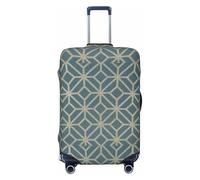 GUOLGP Housse de valise universelle avec motif imprimé corail - Housse élastique lavable double face, Noir , XL