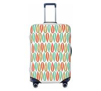 GUOLGP Housse de valise universelle élastique lavable double face imprimée style moderne milieu du siècle, Noir , XL