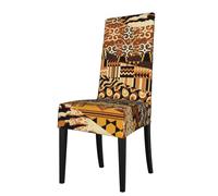 GUOLGP Housses de protection imperméables pour chaises de salle à manger - Style africain - Motif patchwork