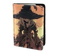 GUOLGP Passeport élégant unisexe avec imprimé horreur pour Halloween, voyage, famille, vacances, portefeuille léger et sécurisé