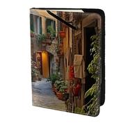 GUOLGP Portefeuille léger et sécurisé pour passeport de voyage en famille Motif rue italienne
