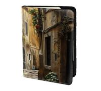 GUOLGP Portefeuille léger et sécurisé pour passeport de voyage en famille Motif rue italienne