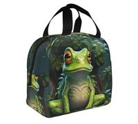 GUOLGP Sac à déjeuner isotherme pour adulte Motif grenouille de la paix