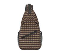 GUOLGP Sac à dos croisé avec impression de basket-ball, sac à dos diagonale pour homme et femme, accessoire de voyage léger