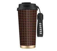GUOLGP Tasse de voyage en acier inoxydable avec imprimé guitare électrique pour bureau, école, camping
