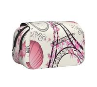 GUOLGP The Paris Tower and A Bicycle Print Pochette de rangement portable polyvalente Fournitures de voyage Bureau Voyage Multi-poches