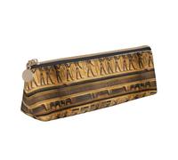 GUOLGP Trousse à crayons élégante avec imprimé hiéroglyphes égyptiens - Grande capacité - 21 x 5,6 x 6,1 cm - Pochette triangulaire - Essentiels quotidiens
