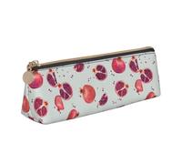 GUOLGP Trousse à crayons élégante avec motif grenade - Grande capacité - 21 x 5,6 x 6,1 cm - Pochette triangulaire - Essentiels quotidiens