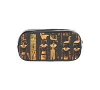 GUOLGP Trousse transparente avec hiéroglyphes égyptiens antiques pour étudiants, garçons et filles