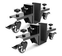 Guolich Lot de 2 roulettes de porte avec fonction rotative, kit d'installation de porte jusqu'à 544 kg, pour marbre, panneaux de bois, portes, fenêtres