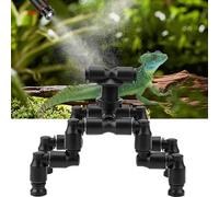 Guolich Reptiles Fogger Arroseur à brume, accessoire de terrarium, buse de refroidissement réglable pour animaux de compagnie, système de brume réglable à 360°, humidification de refroidissement,