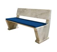 GUOLIXIA Coussin de Banc sur Mesure 46 x 145 cm Fond Antidérapant Coussins pour Banc Hautement Élastique pour Canapés Extérieur et Bancs de Jardin, Bleu