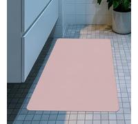 GUOLIXIA Tapis de Bain Diatomite Antidérapant 55 x 90 cm Super Absorbant Tapis de Bain Antidérapant Facile à Nettoyer pour La Salle de Douche, Baignoire Ou comme, Rose