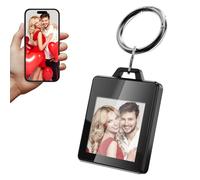 GUOMIS Cadre Photo numérique,1.5 Pouces Cadre numérique Photo,200 × 200cadre Photo numerique,Prise en Charge du téléchargement de Photos, textes et Contacts d'urgence (Noir)