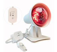 GUOMIS Lampe infrarouge,Infrared light therapy,Lampe infrarouge chauffante,150 Watt, avec minuterie et température réglable, angle réglable, pour détendre les muscles fatigués.