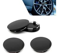 GUOMIS Lot de 4 Cache-moyeux pour Jantes en Alliage VW et Audi (diamètre extérieur 60 mm, diamètre intérieur 56 mm), en matériau ABS, avec Divers Accessoires d'enjoliveurs (Noir)
