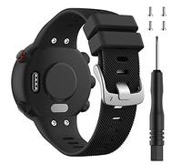 Guoml Bracelet Compatible avec Garmin Swim 2, Forerunner 45S, Bracelet de Remplacement en Silicone Noir, 2 cm