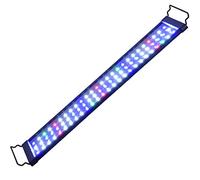 Guoml Rampe LED Étanche pour Aquarium d'eau Douce, Diode électroluminescente, Éclairage Aquarium avec Simulation de la Lumière du Jour Reef Coral Fish Plantes, 150CM