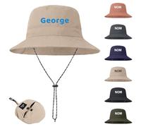 Guooyuuyu Bob Personnalisable avec Nom Brodé, Bob Homme, Chapeau Femme Soleil Anti UV Chapeau Randonnée Homme, Unisexe, Pliable & Rangeable, pour Été Plage Vacances Escalade