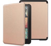 GUOP-Étui Compatible Avec Kindle Paperwhite 7 Pouces 12Th Gen. 2024/Kindle Colorsoft Signature Edition,Housse Coque De Slim Léger Avec Veille/Réveil Automatique,Résistant À L'Eau,Or Rosé