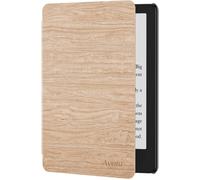 GUOP-Étui Pour 6,8"" Kindle Paperwhite 11E Génération 2021 Et Signature Edition (Modèle: M2L3Ek/M2L4Ek),Étui Étanche Avec Veille/Réveil Automatique,Grain De Bois Clair