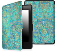 GUOP-Étui Pour 6"" Kindle Paperwhite 2012-2017 (Modèle: Ey21,Dp75Sdi),Coque Fine Légère Avec Réveil/Veille Auto (N'Est Pas Compatible Avec Paperwhite 6"" 10E/11E Génération),Jade