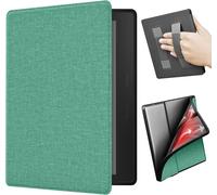 GUOP-Étui Pour Kindle Oasis 2/3 De 7 Pouces,Coque En Tpu Avec Texture En Tissu Et Double Dragonne À L'Arrière,Coque Magnétique Avec Fonction De Réveil/Veille Intelligente (Vert)
