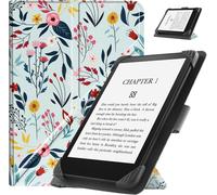 Guop-Étui Universel Pour 6.8"" 7"" Ereaders,Folio Stand Coque Housse Pour 6.8 Pouces 7 Pouces Kindle Paperwhite/Kobo/Voyaga/Lenovo/Sony Ereader-Blooming Spring