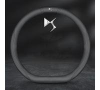 GUOPENG Housse de Volant Voiture pour Ds7 DS 7 Crossback 2018-2023, Couvre Volant Cuir Protecteur Antidérapant et Respirante Tout Compris Intérieur Accessoires,A-A/Black