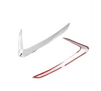 guostar Voiture Phare Sourcils pour A&UDI Q5 2009 2010 2011 2012 A&BS Chrome Couvercle De Phare Extérieur Garnitures Sourcils Avant Lumière Cadre De Lampe Rayures 2 Pièces