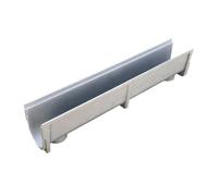 GUOXIAD Caniveau De Drainage Assemblé De 1 M De Long, avec Grille en Acier Inoxydable, Système De Drainage for Allée, Fente en U De 15 Cm De Large, Kit De Drainage(#1,20CM Height)