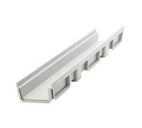 GUOXIAD Caniveau De Drainage en Résine Haute Résistance avec Grille, Tranchée De Drainage Assemblée De 50 Cm De Long, Mini-système De Drainage 10 X 6 Cm, Système De Drainage(Single Drain)
