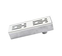 GUOXIAD Caniveau en Acier Inoxydable avec Grille, Tranchée De Drainage Assemblée De 1 M De Long, Systèmes De Drainage for Allée, Gouttière for Cuisine, Cour, Balcon Ou Terrasse(End 70x50mm)