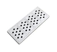 GUOXIAD Grille De Caniveau en Résine, Robuste Et À Drainage Rapide, 50 Cm De Long, for Garage, Parking, Usine, École Ou Route(Round Hole 20x50x3cm)