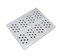 GUOXIAD Grille De Caniveau en Résine, Robuste Et À Drainage Rapide, 50 Cm De Long, for Garage, Parking, Usine, École Ou Route(Round Hole 40x50x4cm)