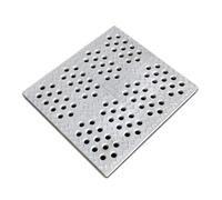 GUOXIAD Grille De Caniveau en Résine, Robuste Et À Drainage Rapide, 50 Cm De Long, for Garage, Parking, Usine, École Ou Route(Round Hole 45x50x3cm)