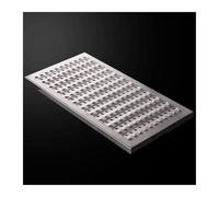 GUOXIAD Grille D'évacuation De Sol Antidérapante avec Trou De Drainage, en Acier Inoxydable 304, Épaisseur 2 MM(#1,30x58x2.5CM)