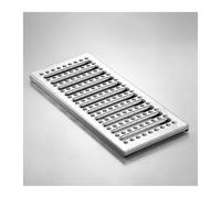 GUOXIAD Grille D'évacuation De Sol Antidérapante avec Trou De Drainage, en Acier Inoxydable 304, Épaisseur 2 MM(#2,30x58x2.5CM)