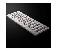 GUOXIAD Grille D'évacuation De Sol Antidérapante avec Trou De Drainage, en Acier Inoxydable 304, Épaisseur 2 MM(#1,20x58x2.5CM)