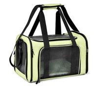 GUOXIAD Sac De Transport for Animaux De Compagnie, Sac De Transport Portable À Bandoulière, Sac Confortable Et Respirant for Chat, Chien, Écureuil, Cochon d'Inde, Hamster(Green,M)