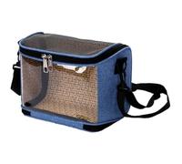 GUOXIAD Sac De Transport for Perroquet, Cage À Oiseaux Transparente Et Portable, Sac À Bandoulière for Petit Animal De Compagnie(Blue)
