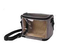 GUOXIAD Sac De Transport for Perroquet, Cage À Oiseaux Transparente Et Portable, Sac À Bandoulière for Petit Animal De Compagnie(Grey)