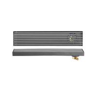 GUOXIAD Siphon De Sol Rectangulaire en Acier Inoxydable 304, Bouchons De Vidange Gris À Âme en Cuivre, Grille D'évacuation for Cuisine Et Salle De Bain, Caniveau De Douche(100cm,Side)