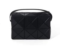 GUOXU Petit sac carré Cupidon, sac boîte géométrique triangulaire(Black)